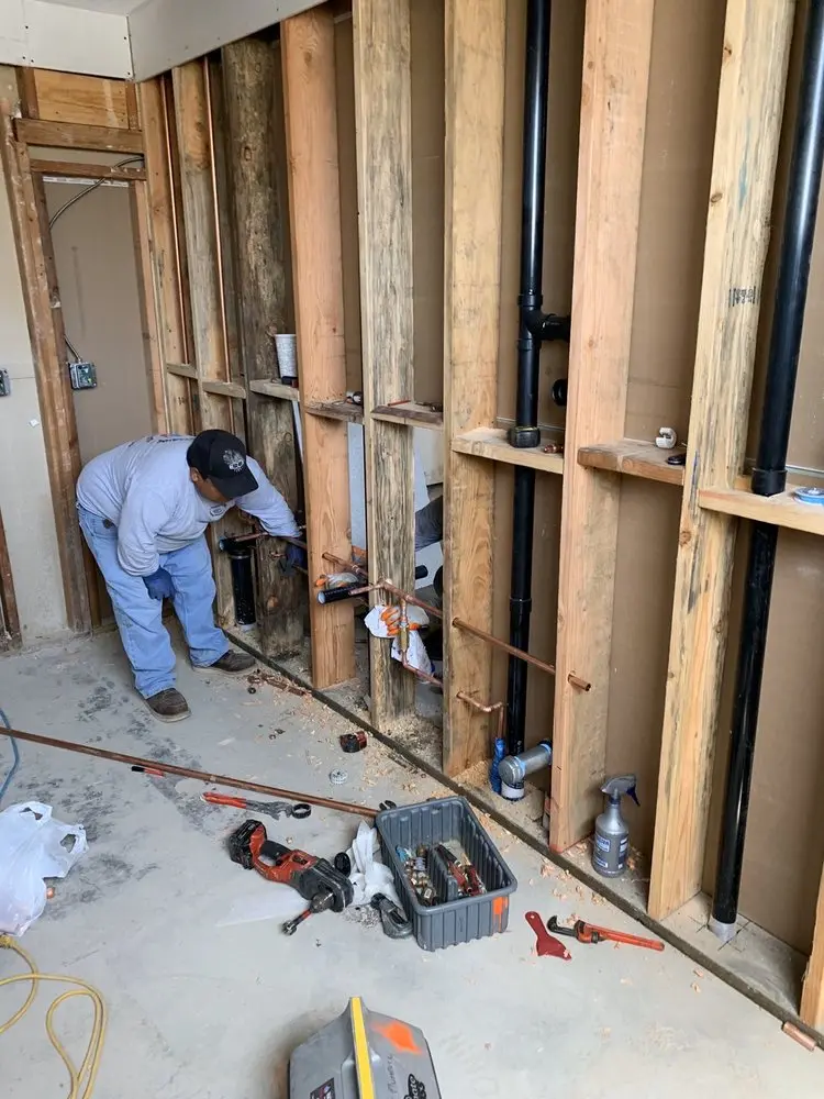 Commercial rough-in plumbing for Water Heater Replacement in Matthews Beach